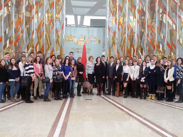 Студенты факультета экономики и права посетили Парламент Республики Беларусь