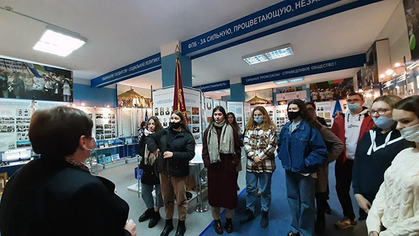 Студенты БарГУ посетили Белорусский государственный музей истории Великой Отечественной войны и музей истории профсоюзного движения Беларуси